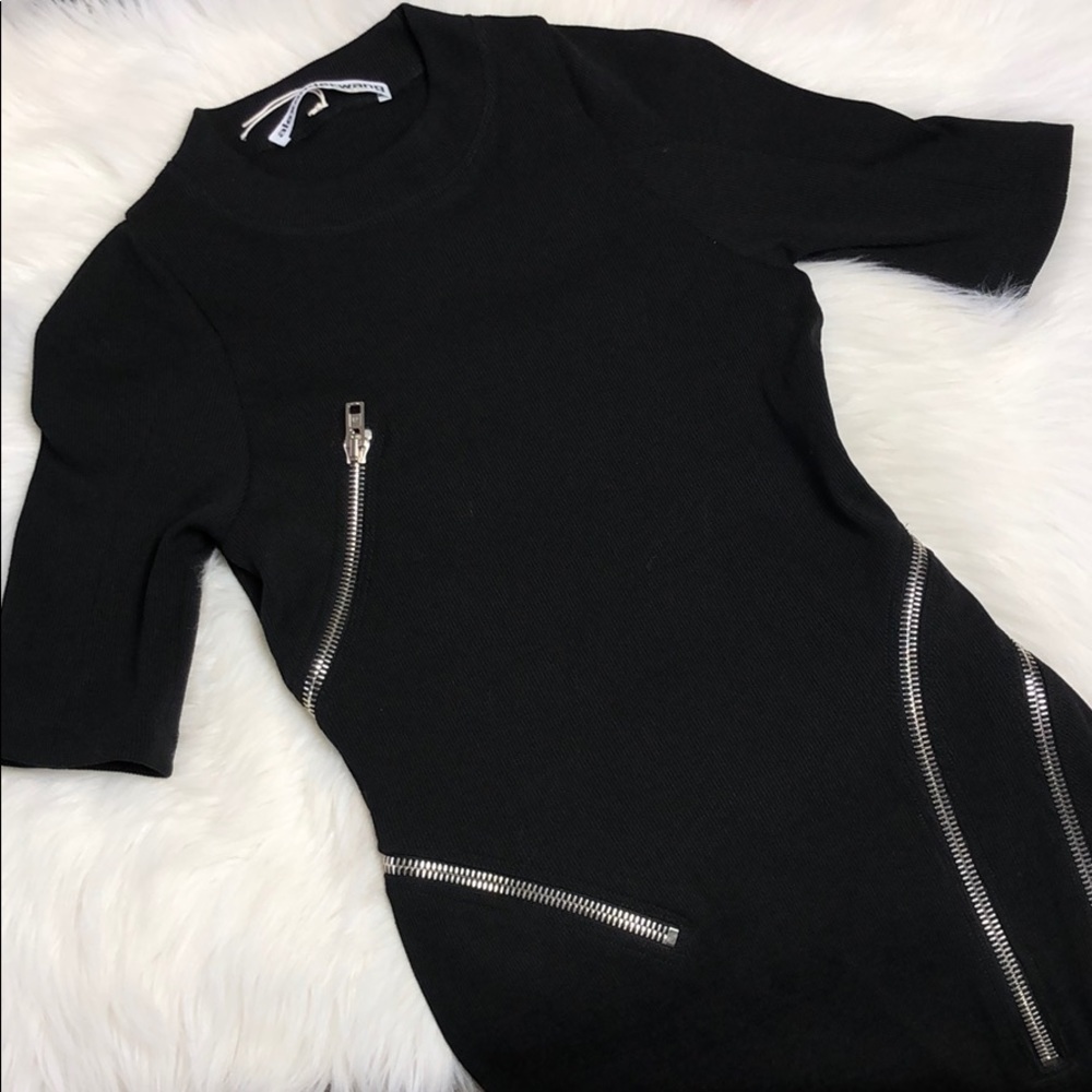 ALEXANDER WANG Traveling Zip Rib Dress